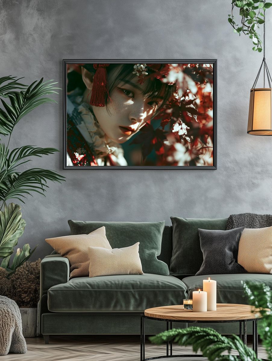 Geisha Portrait Photography Poster. — room view 4