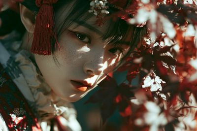 Geisha Portrait Photography Poster.