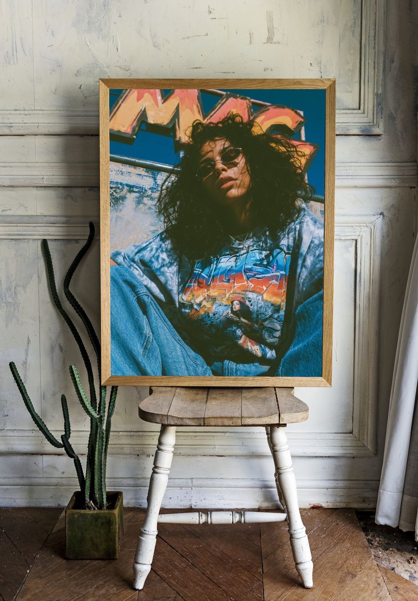 Graffiti Portrait Street Photography Poster. room preview