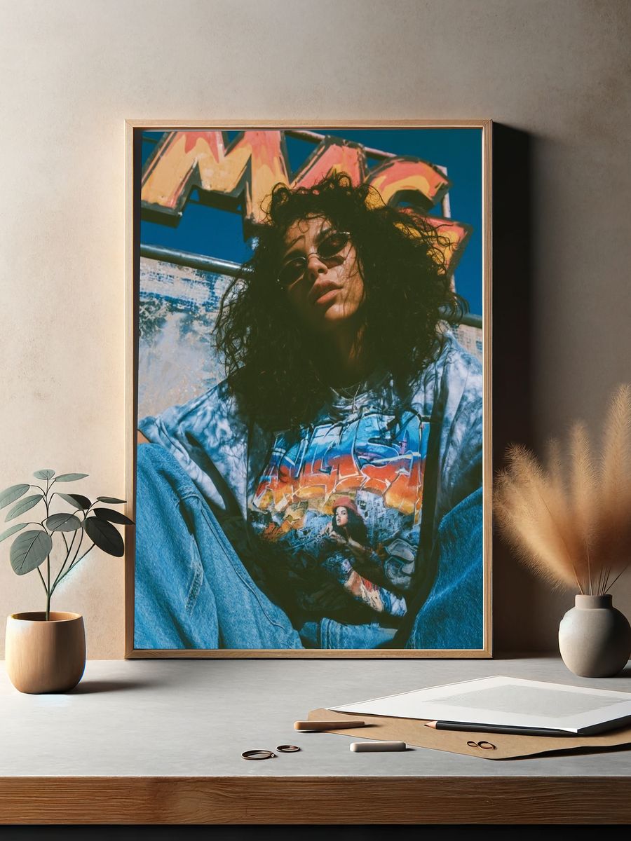 Graffiti Portrait Street Photography Poster. — room view 2