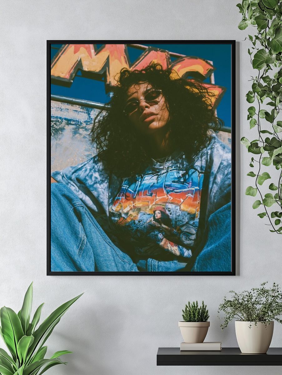 Graffiti Portrait Street Photography Poster. — room view 4