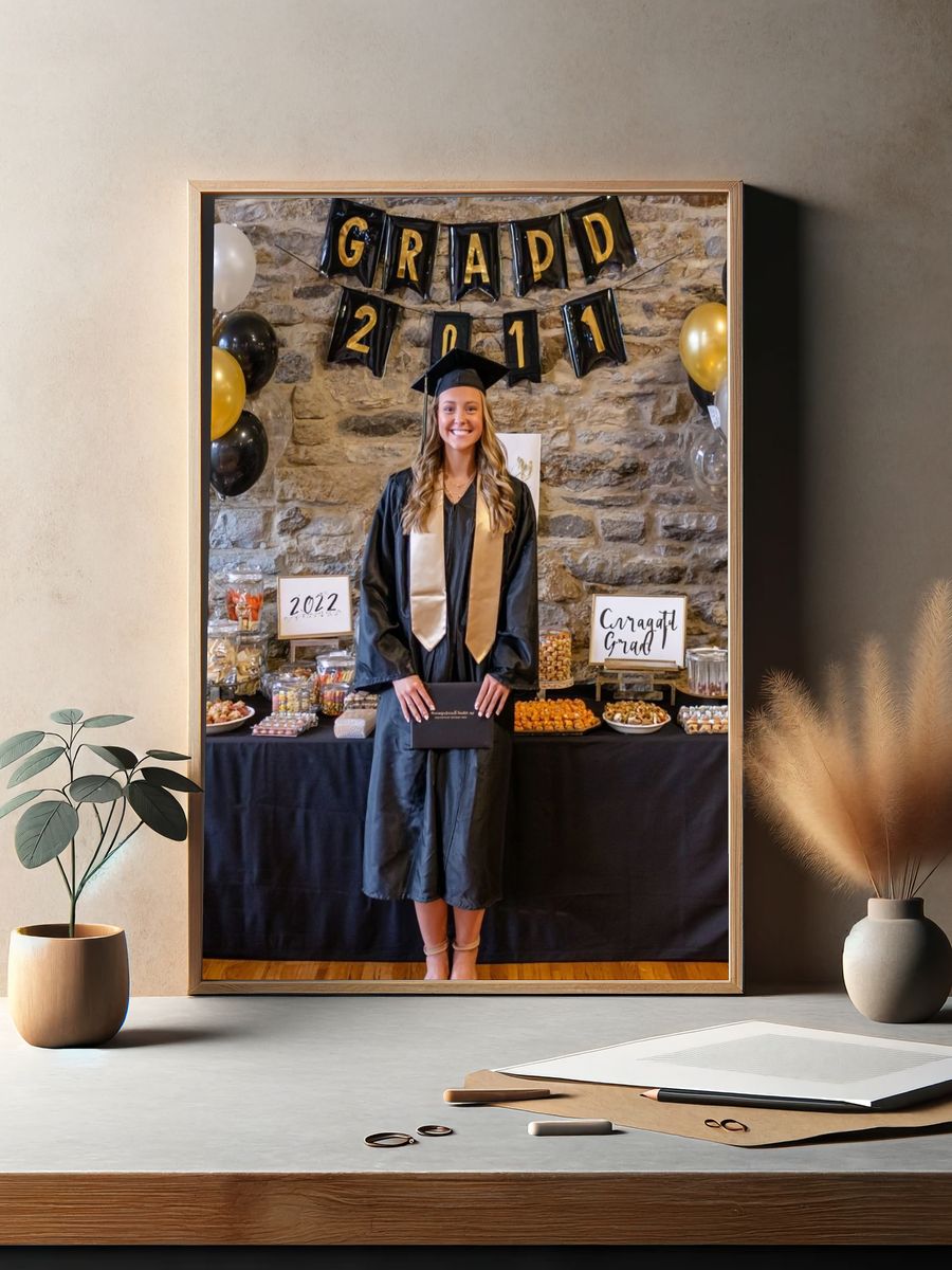 Graduation Celebration Photography Poster. — room view 2
