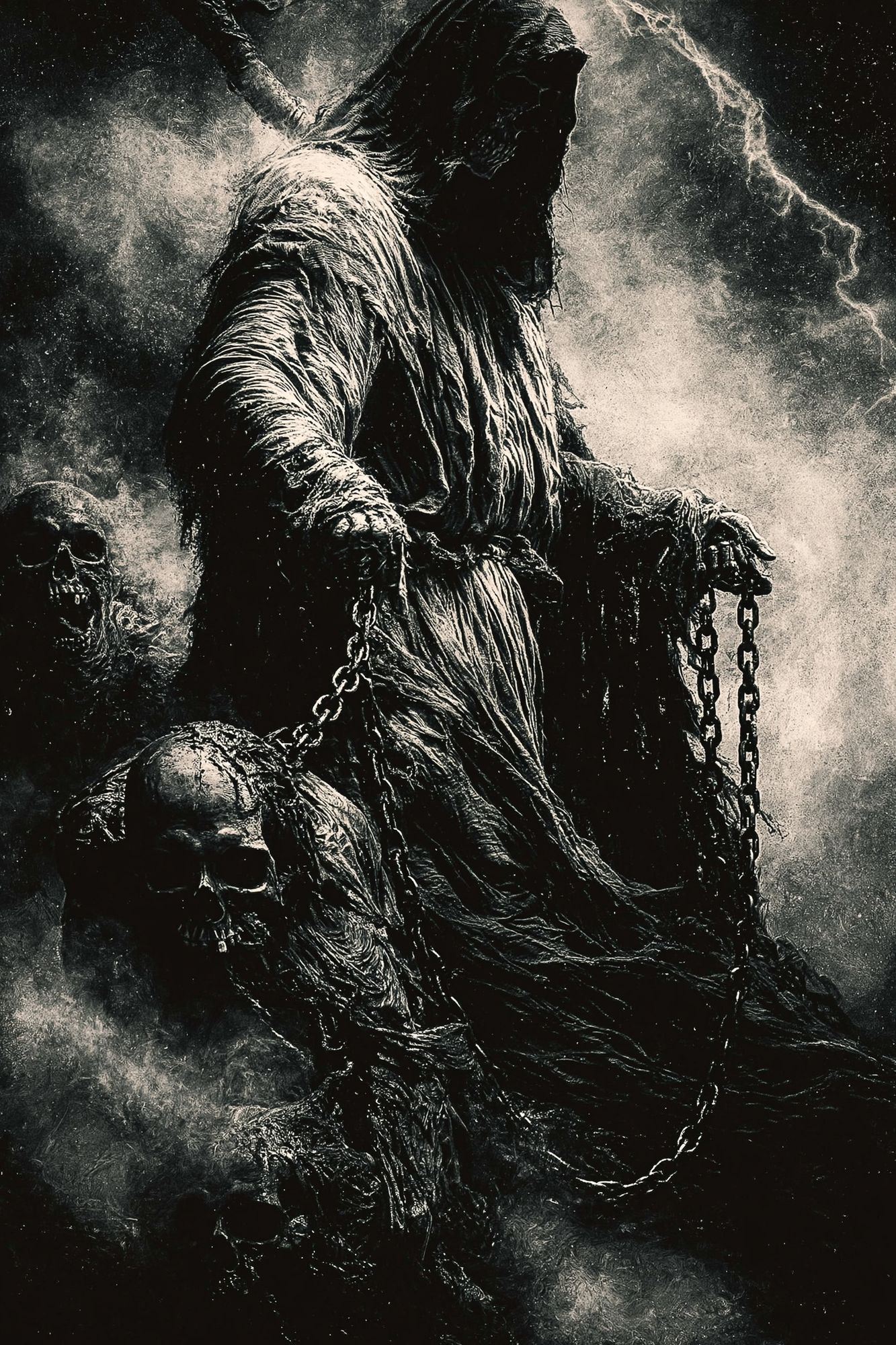 Grim Reaper Dark Fantasy Poster. poster — fine-art art