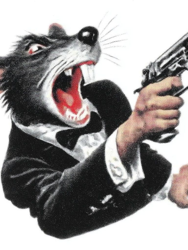 Gangster Rat — Vintage Print. poster detail