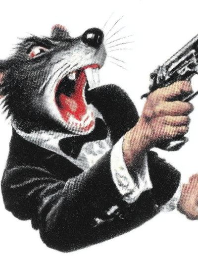 Gangster Rat — Vintage Print. poster