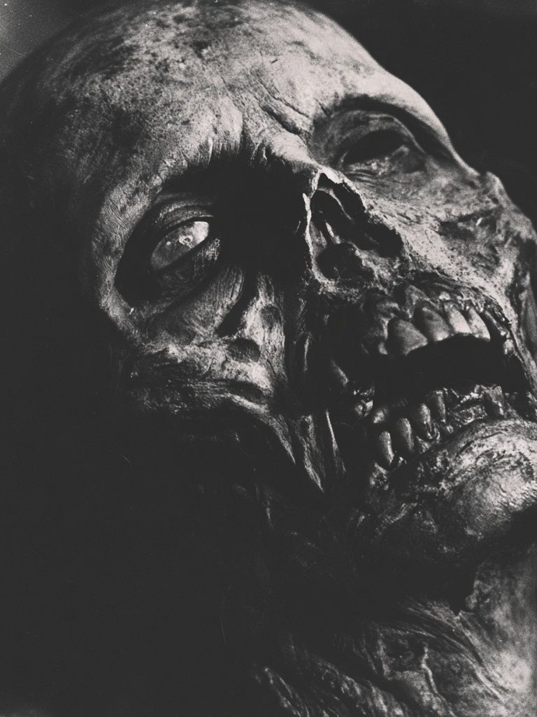 Gothic Skull Portrait Print. poster detail