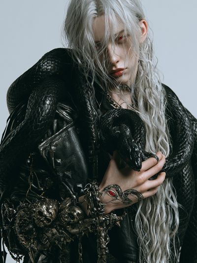 Gothic Serpent Portrait Print.