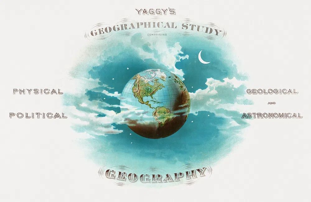 Geographical Study — Vintage Print. poster detail