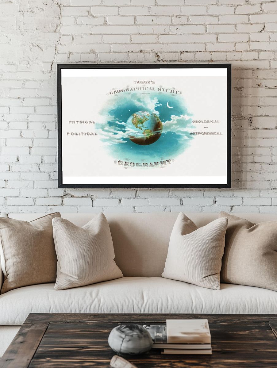 Geographical Study — Vintage Print. — room view 1
