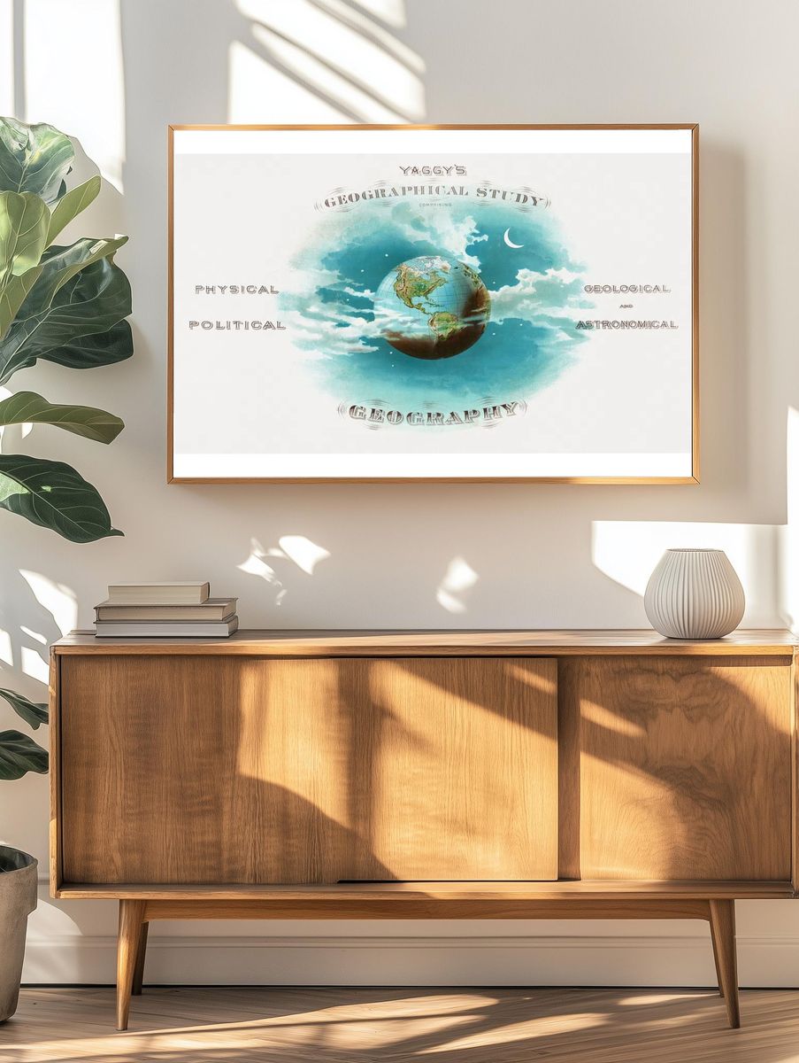 Geographical Study — Vintage Print. — room view 3