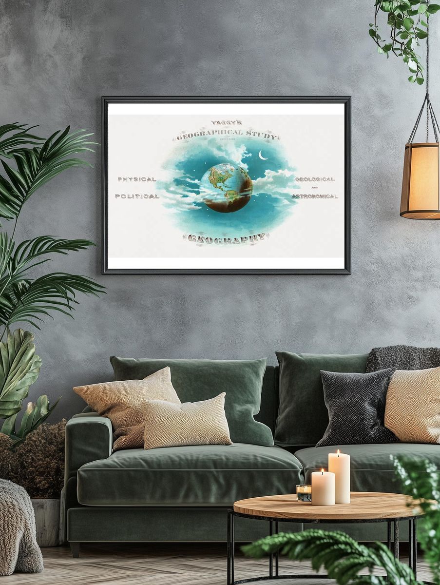 Geographical Study — Vintage Print. — room view 4