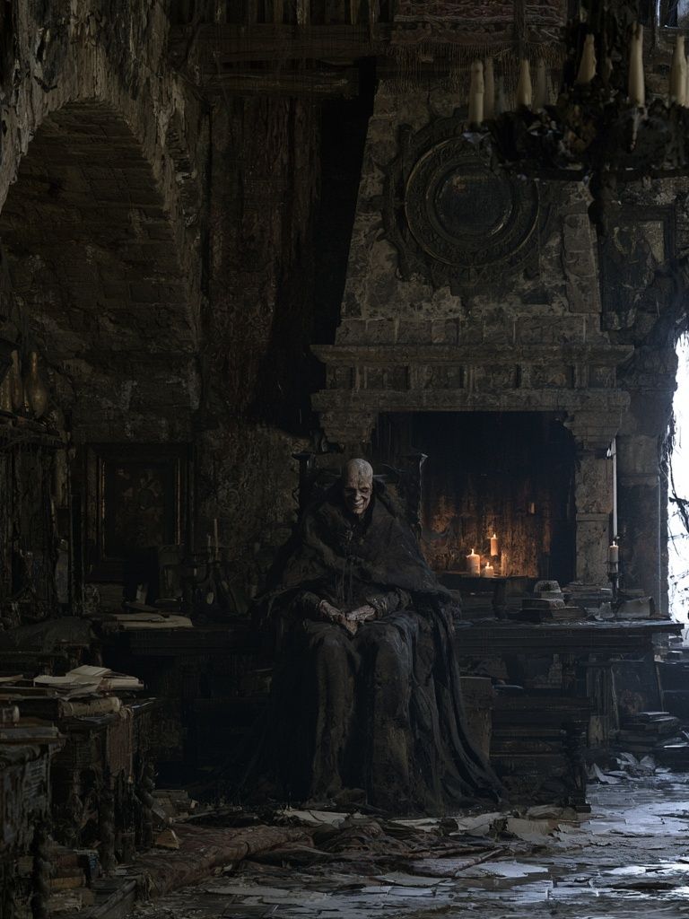 Gothic Throne Room — Fine-Art Print. poster — fine-art art