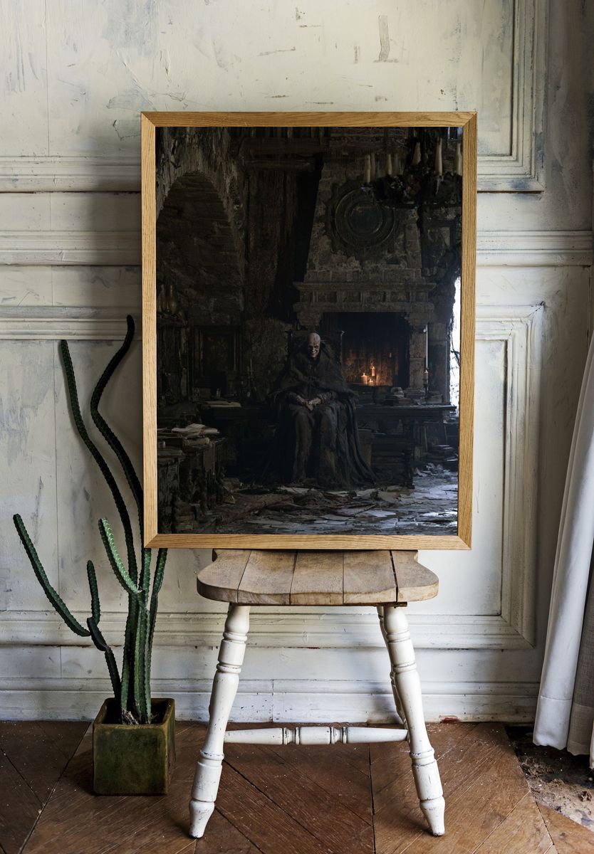Gothic Throne Room — Fine-Art Print. room preview