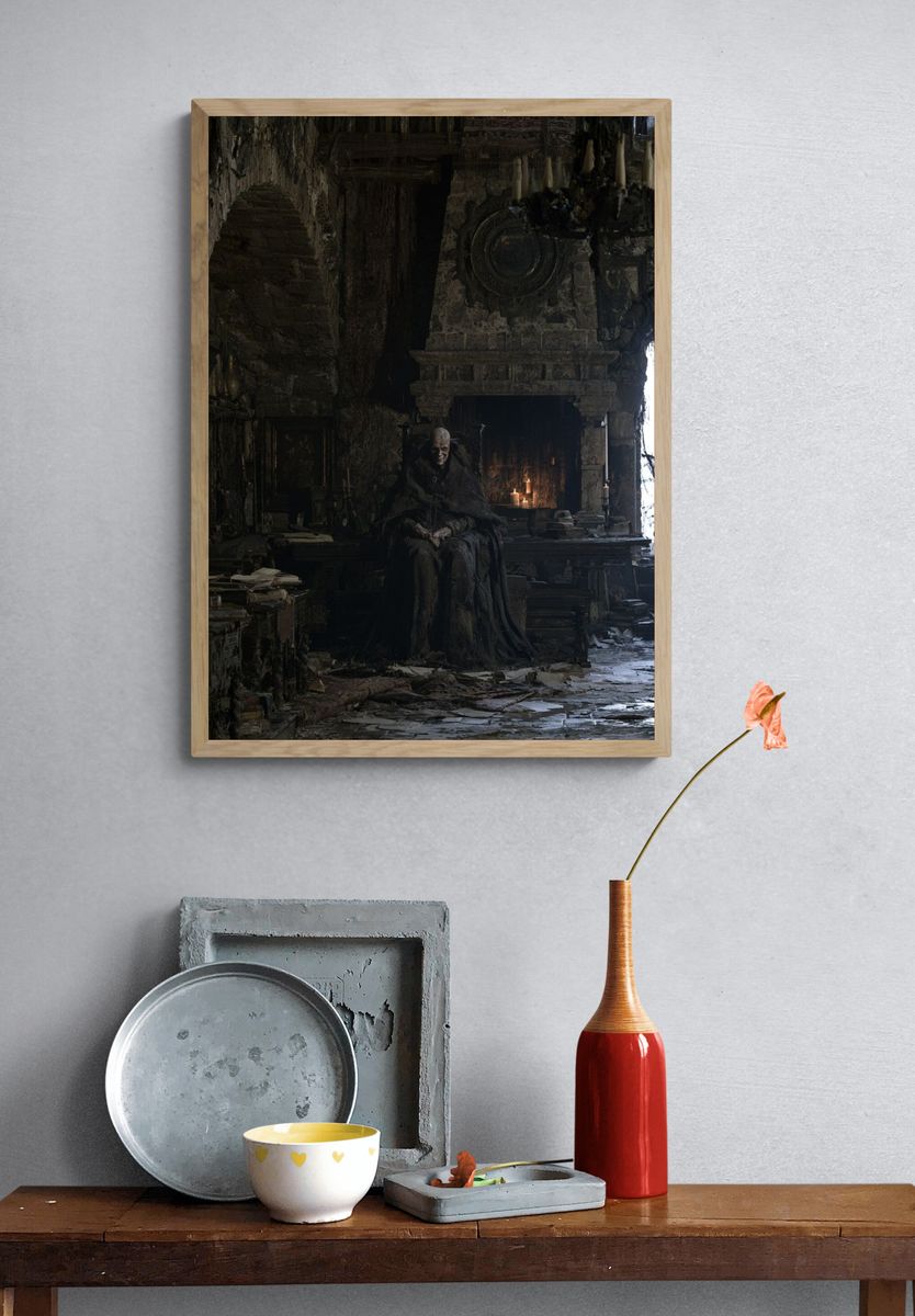 Gothic Throne Room — Fine-Art Print. — room view 3