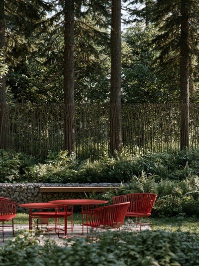 Garden Terrace Photography Poster.