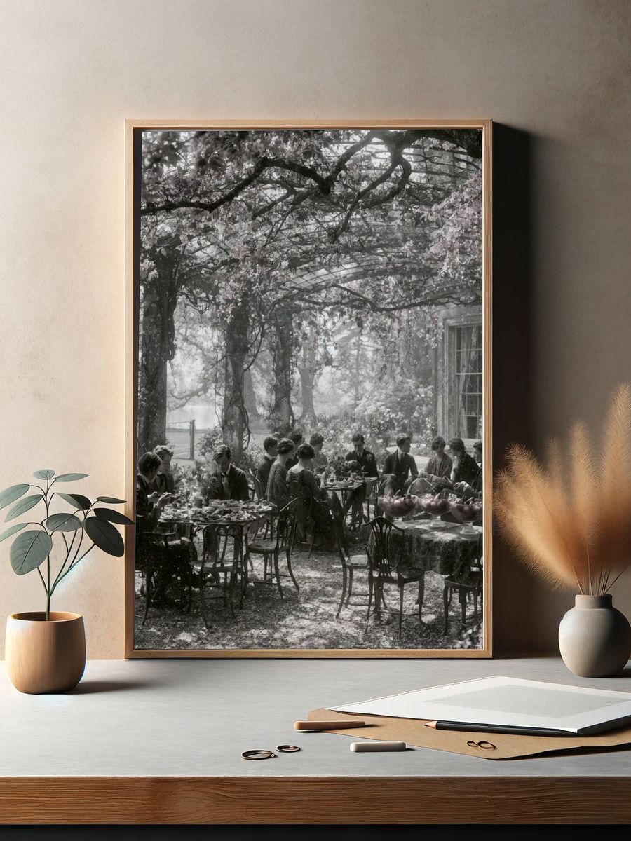 Garden Tea Party Photography Poster. — room view 2