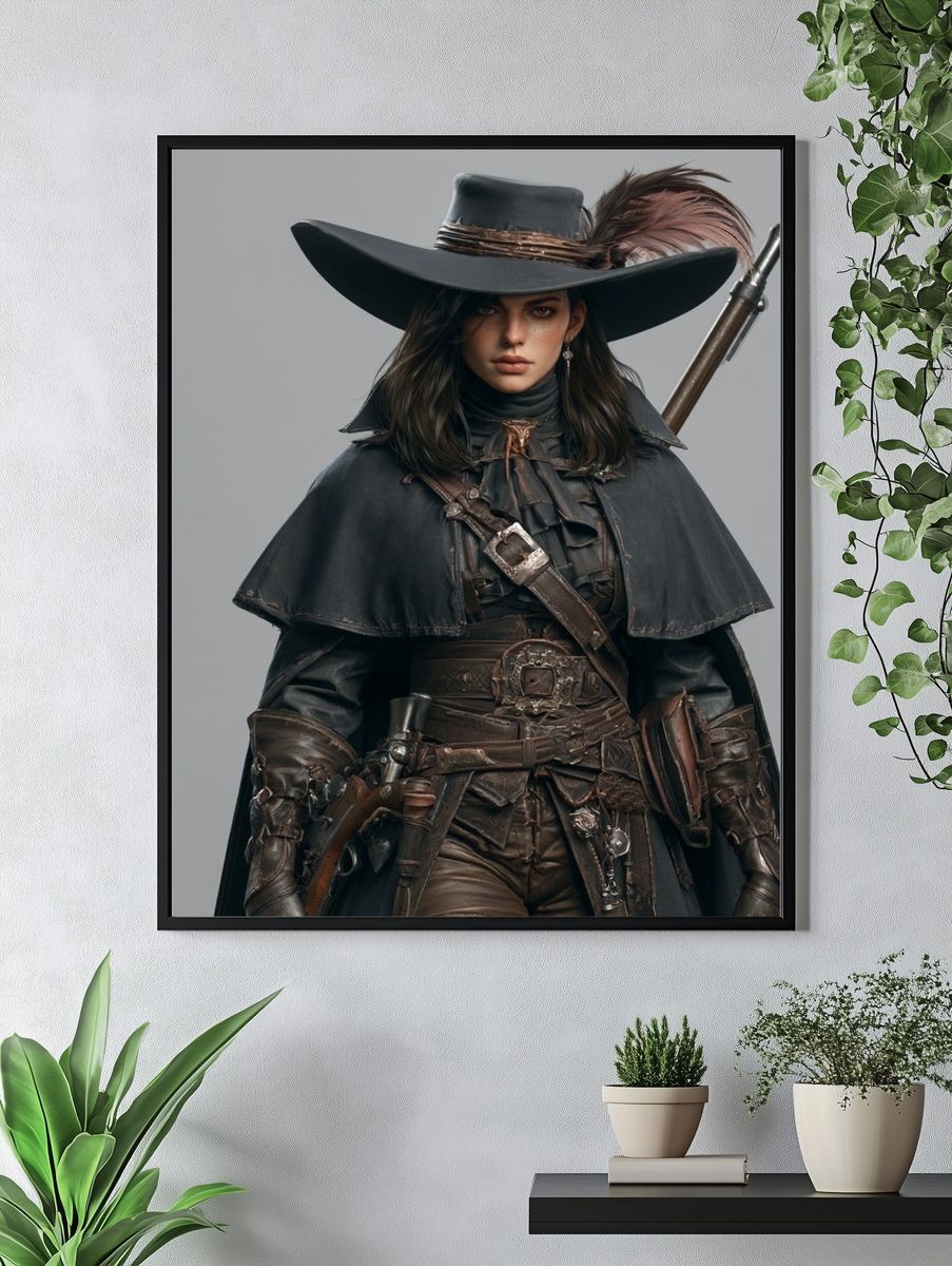 Gunslinger Portrait Photography Poster. — room view 4