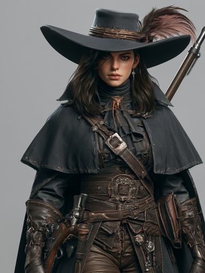 Gunslinger Portrait Photography Poster. poster