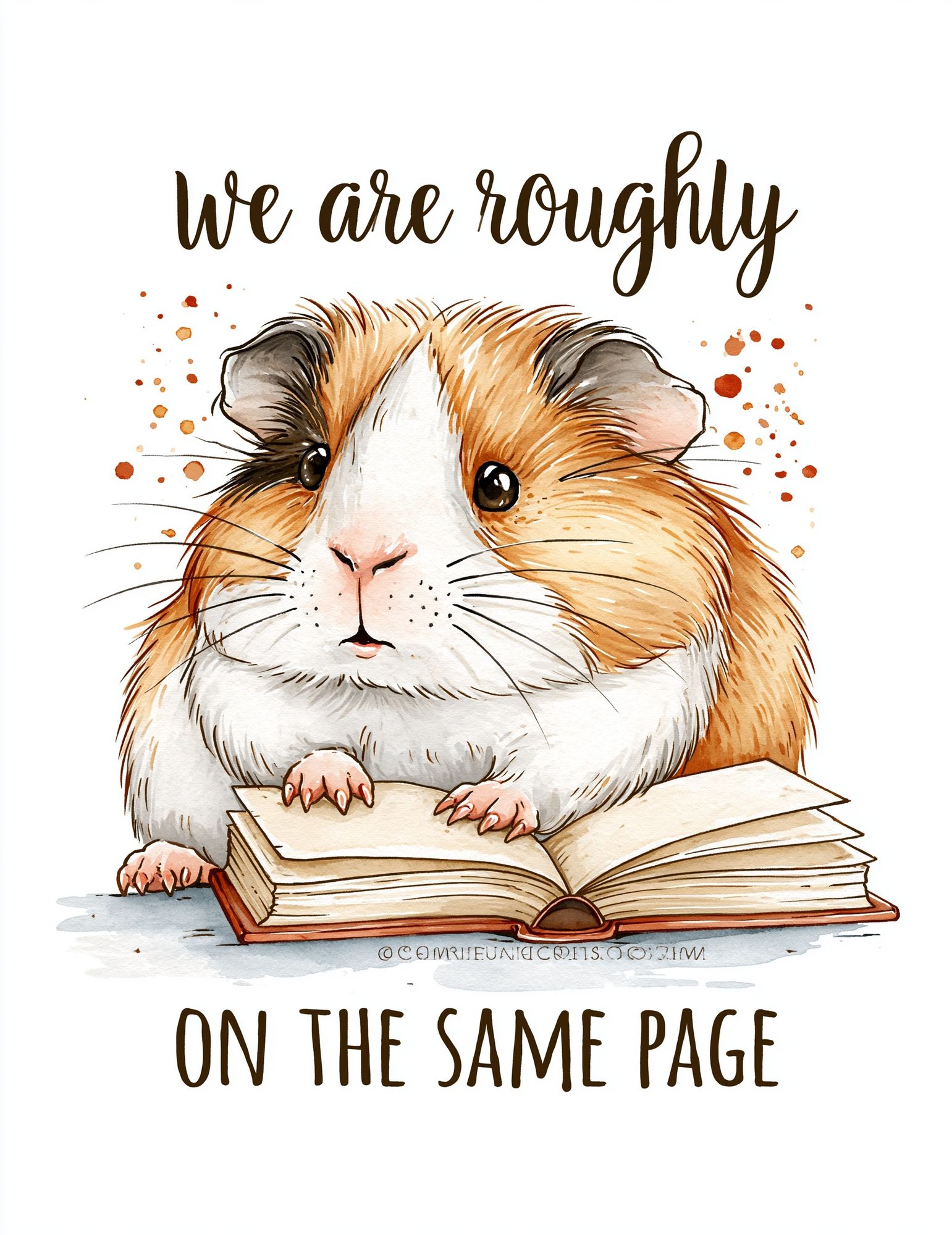 Guinea Pig Quote Typography Poster. poster detail