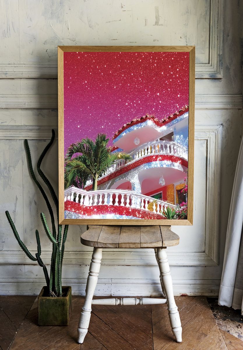 Glittering Villa — Contemporary Print. — room view 1