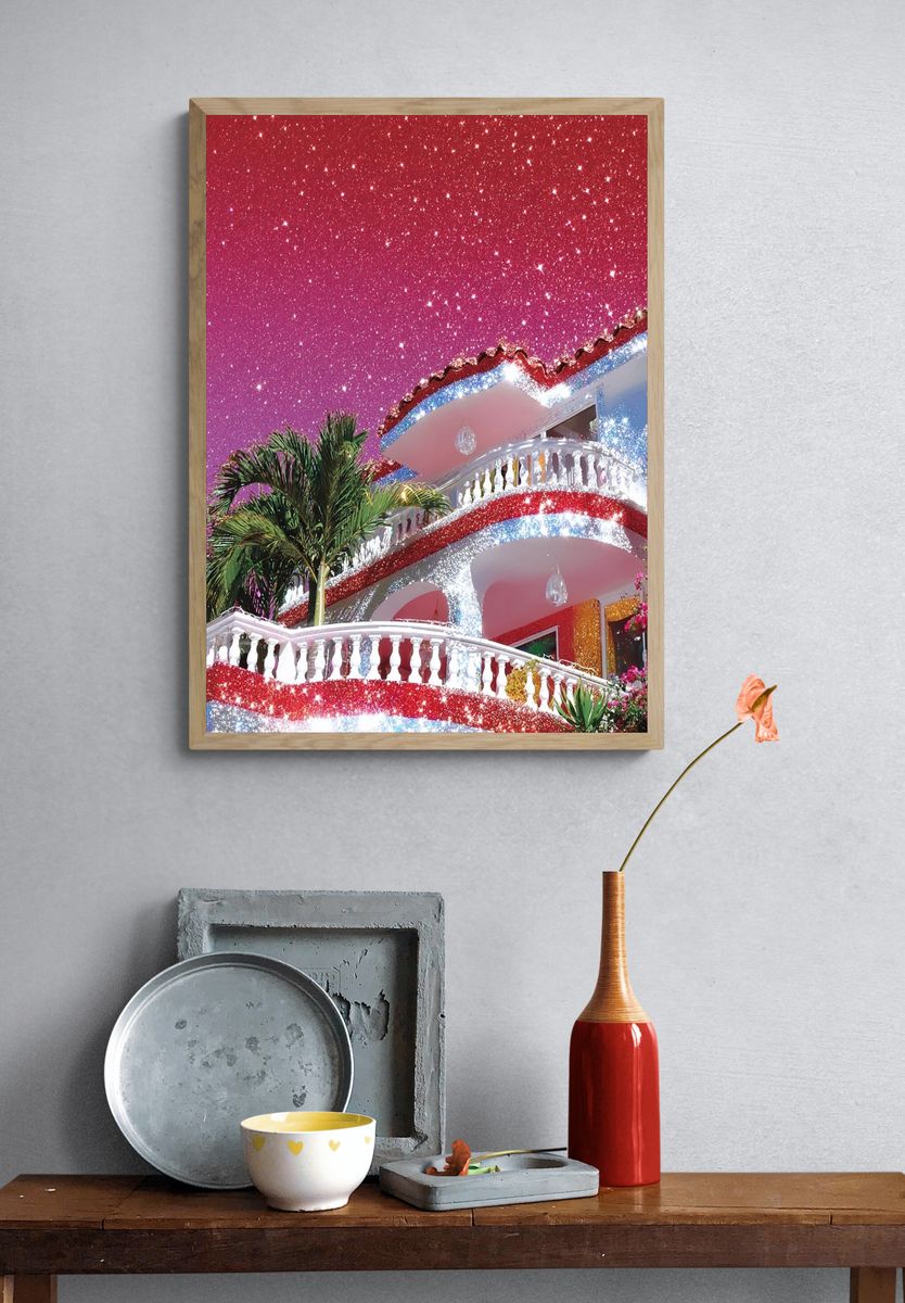 Glittering Villa — Contemporary Print. — room view 3