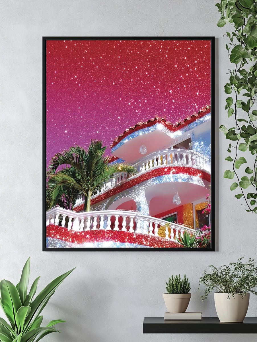 Glittering Villa — Contemporary Print. — room view 4