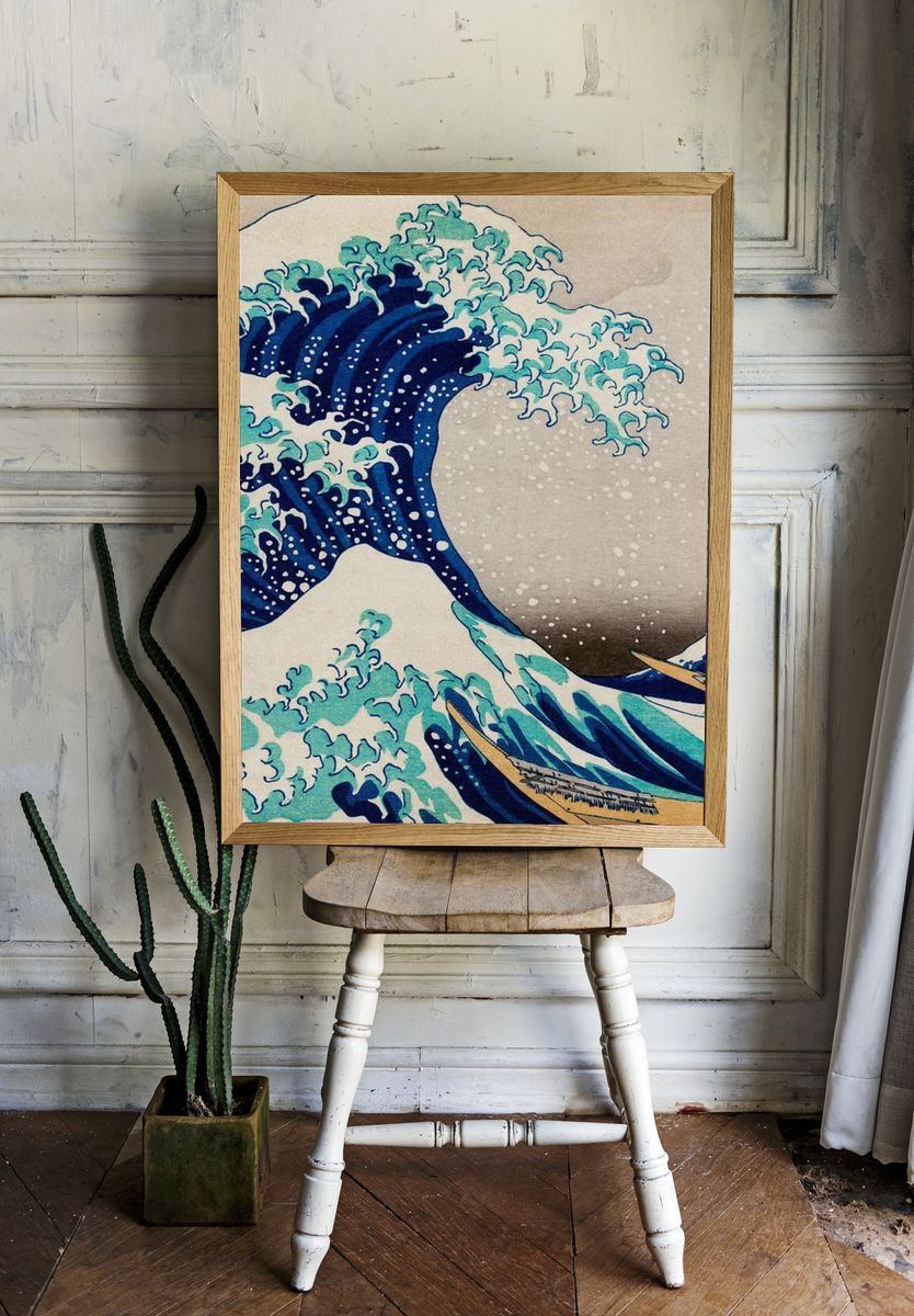 The Great Wave off Kanagawa — Fine Art Print. — room view 1