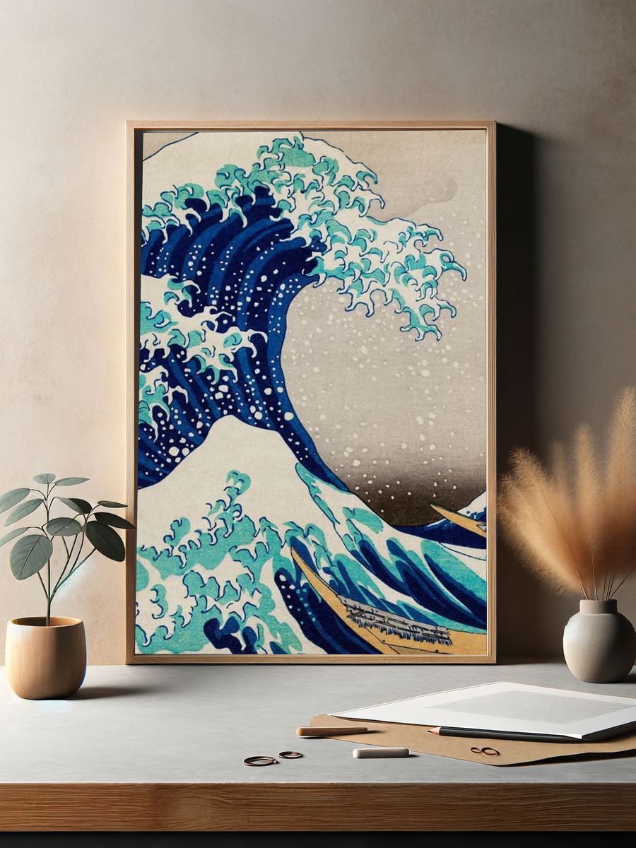 The Great Wave off Kanagawa — Fine Art Print. — room view 2