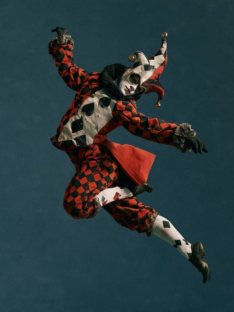 Harlequin Acrobat Photography Poster. poster — photography art