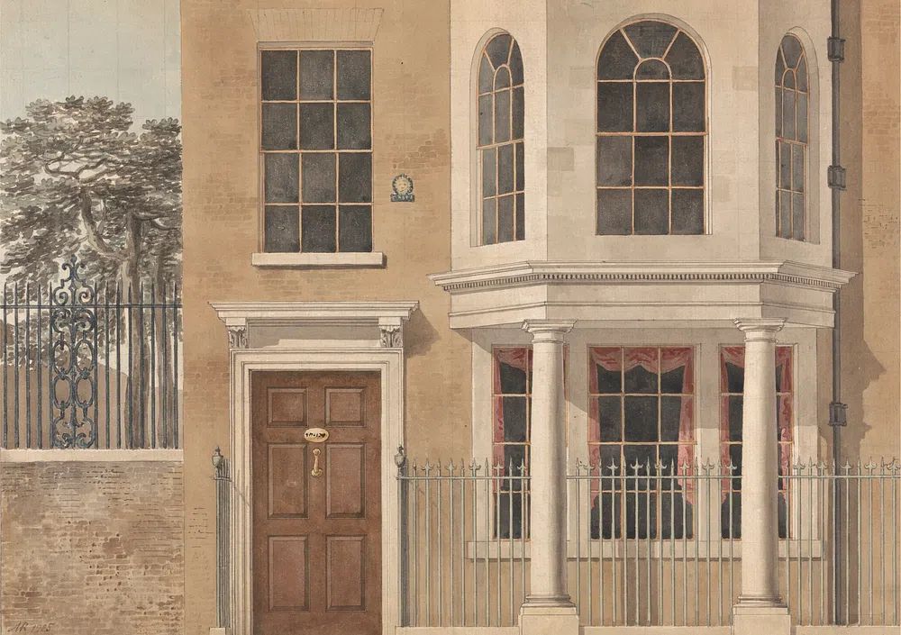 Historic Building — Vintage Print. poster — vintage art