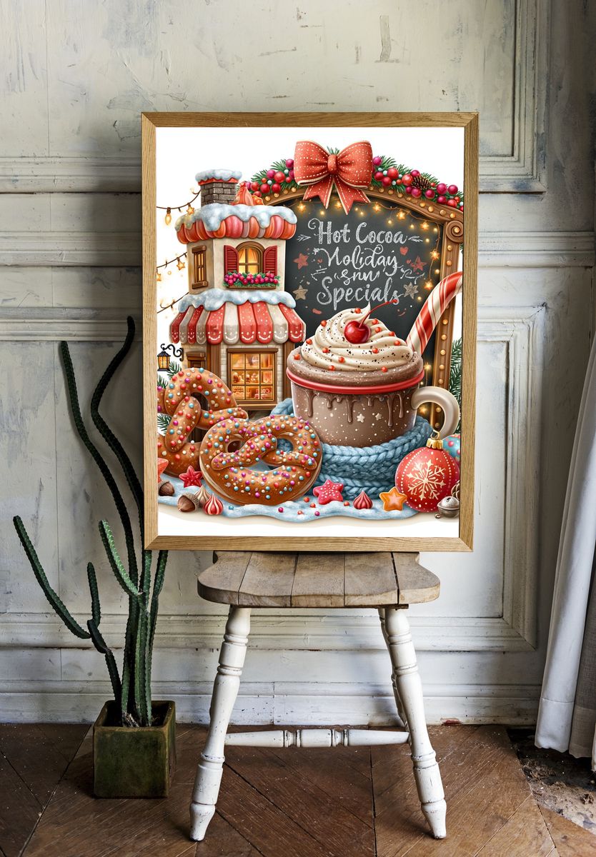 Hot Cocoa Holiday Special Print. room preview