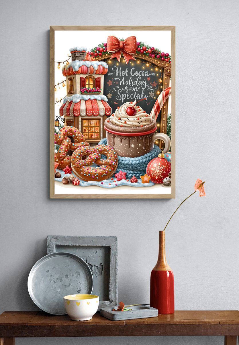 Hot Cocoa Holiday Special Print. — room view 3