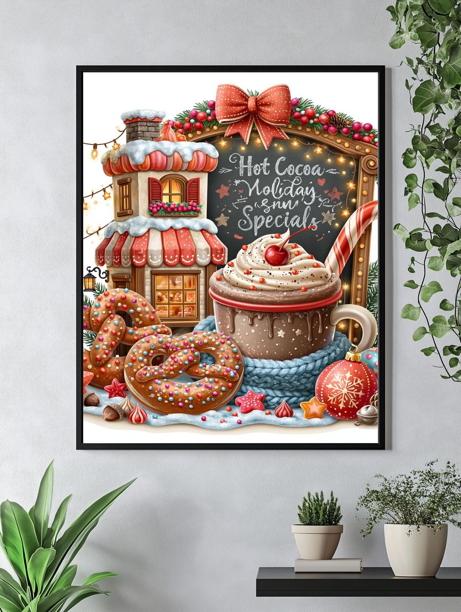 Hot Cocoa Holiday Special Print. — room view 4