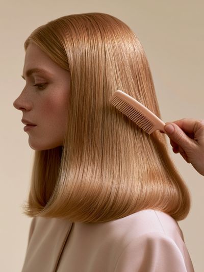 Elegant Hair Care Photography Poster.