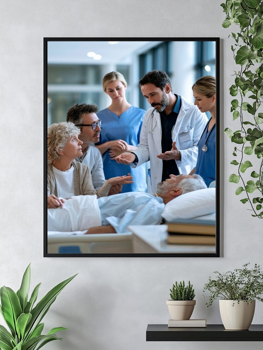 Hospital Care Team Photography Poster. — room view 4