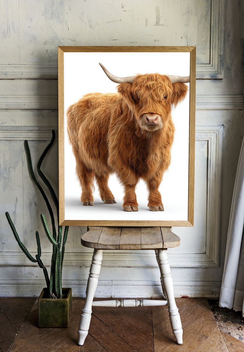 Highland Cow — Animal Print. — room view 1