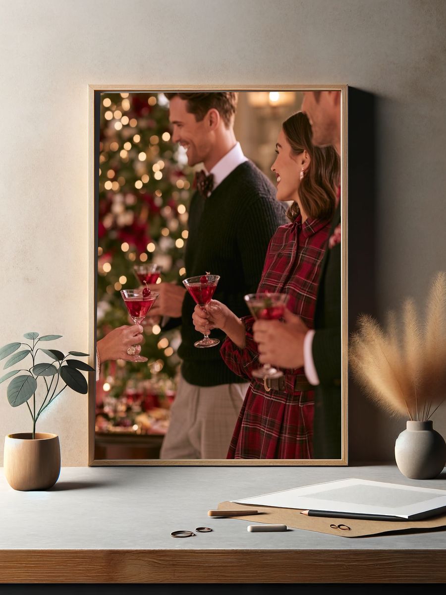 Holiday Cocktail Party Photography Poster. — room view 2