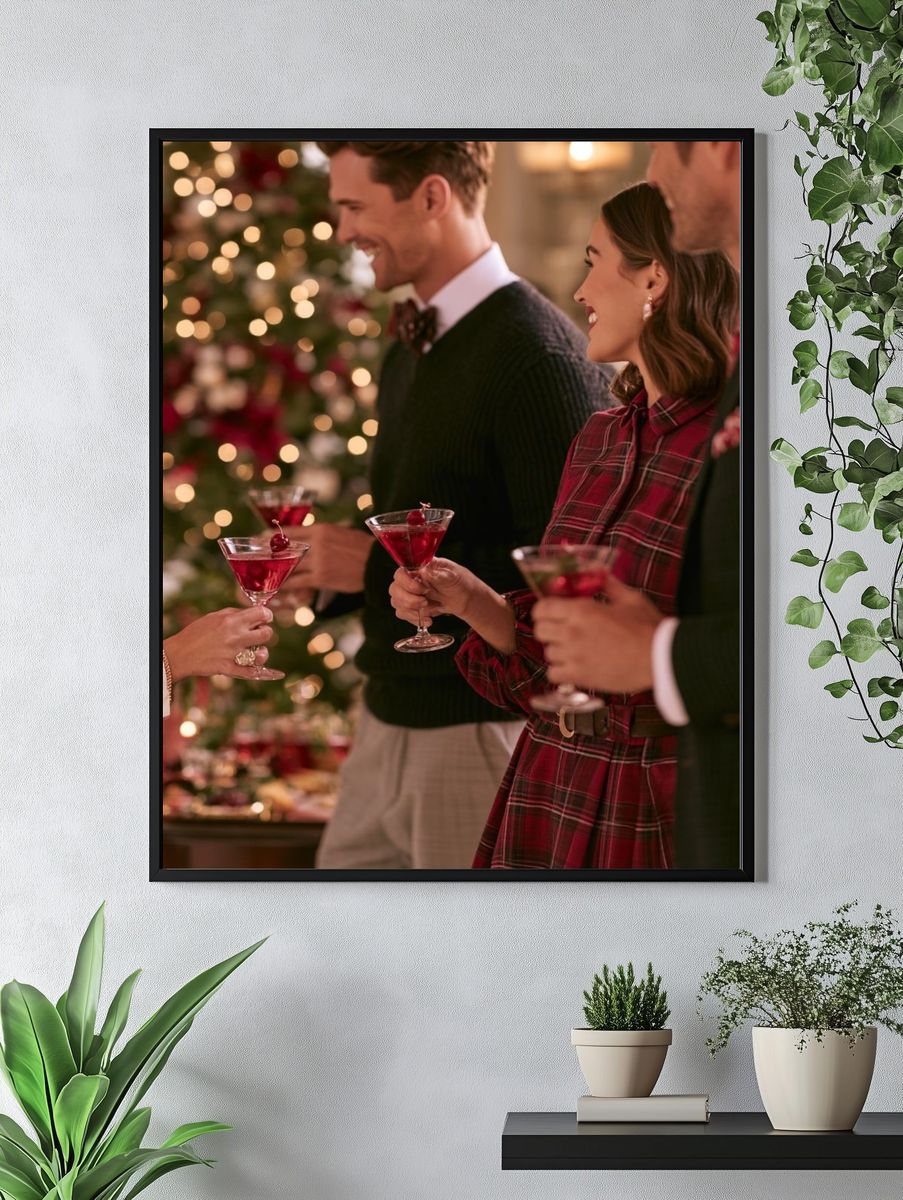 Holiday Cocktail Party Photography Poster. — room view 4