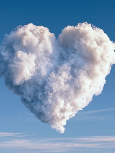 Heart Cloud Photography Poster. poster