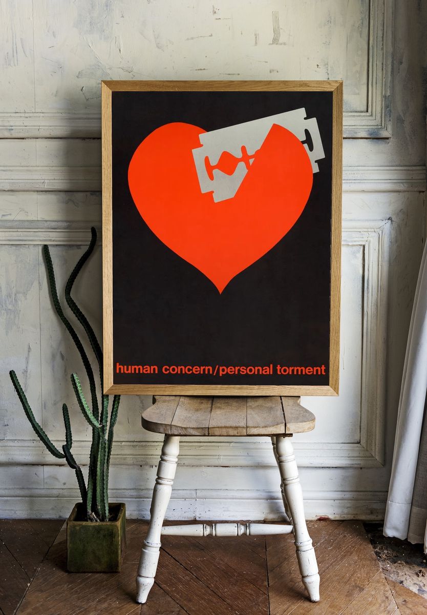 Human Concern — Bold Art Print. — room view 1