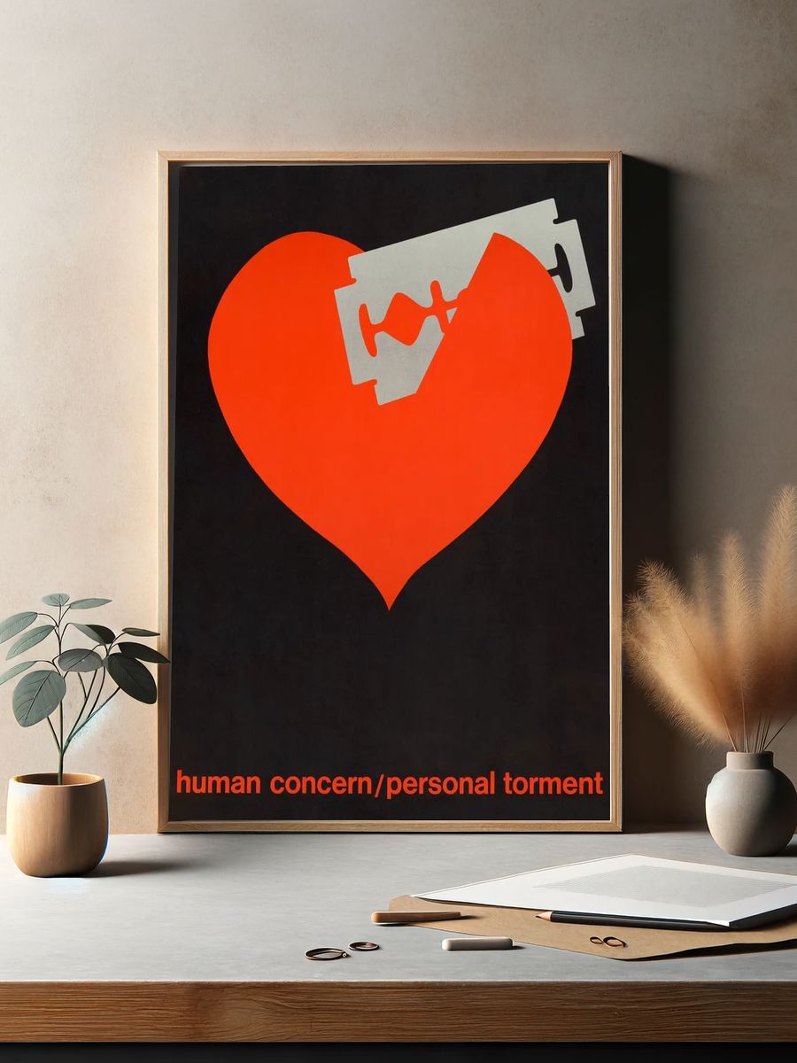 Human Concern — Bold Art Print. — room view 2