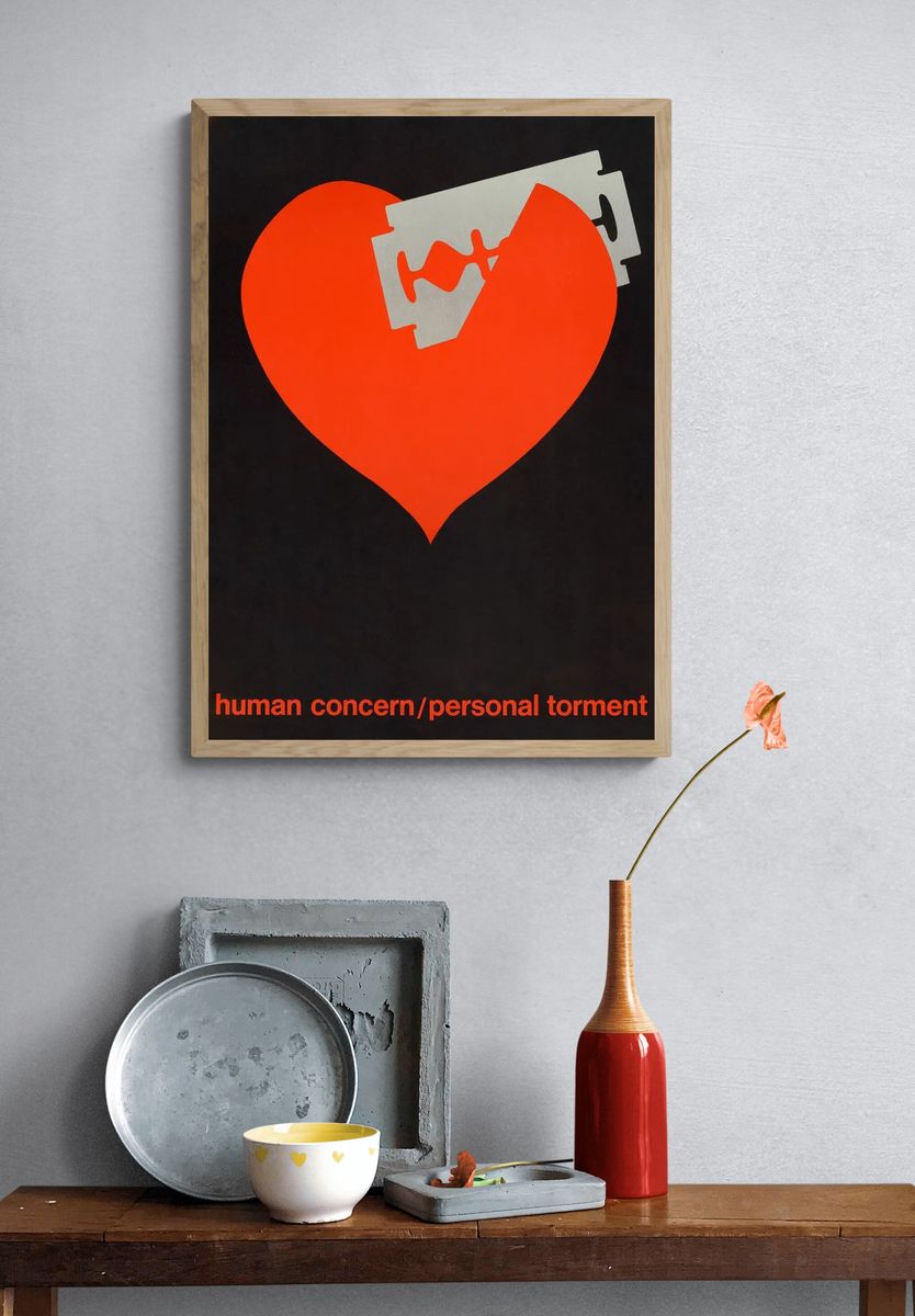 Human Concern — Bold Art Print. — room view 3