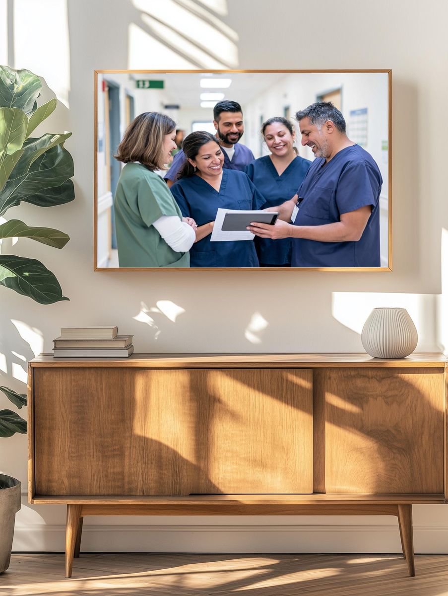 Healthcare Team Collaboration Photography Poster. — room view 3