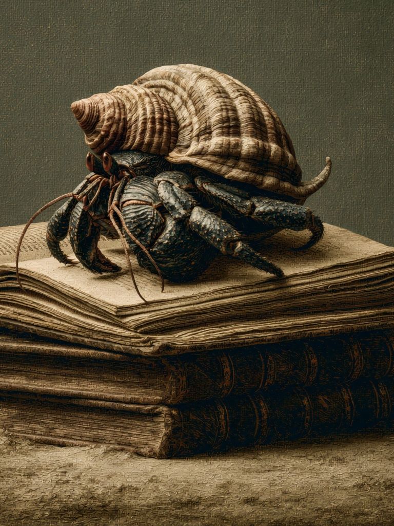 Hermit Crab Still Life Poster. poster — fine-art art