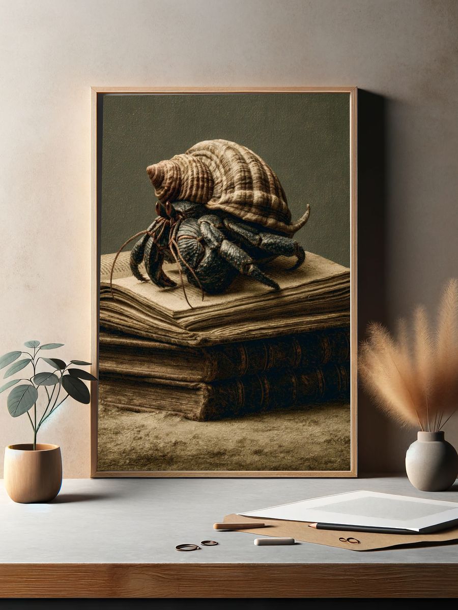 Hermit Crab Still Life Poster. — room view 2
