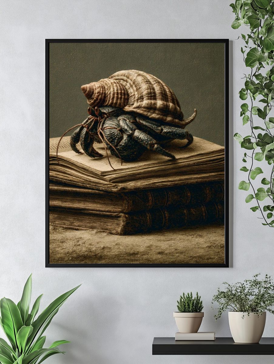 Hermit Crab Still Life Poster. — room view 4