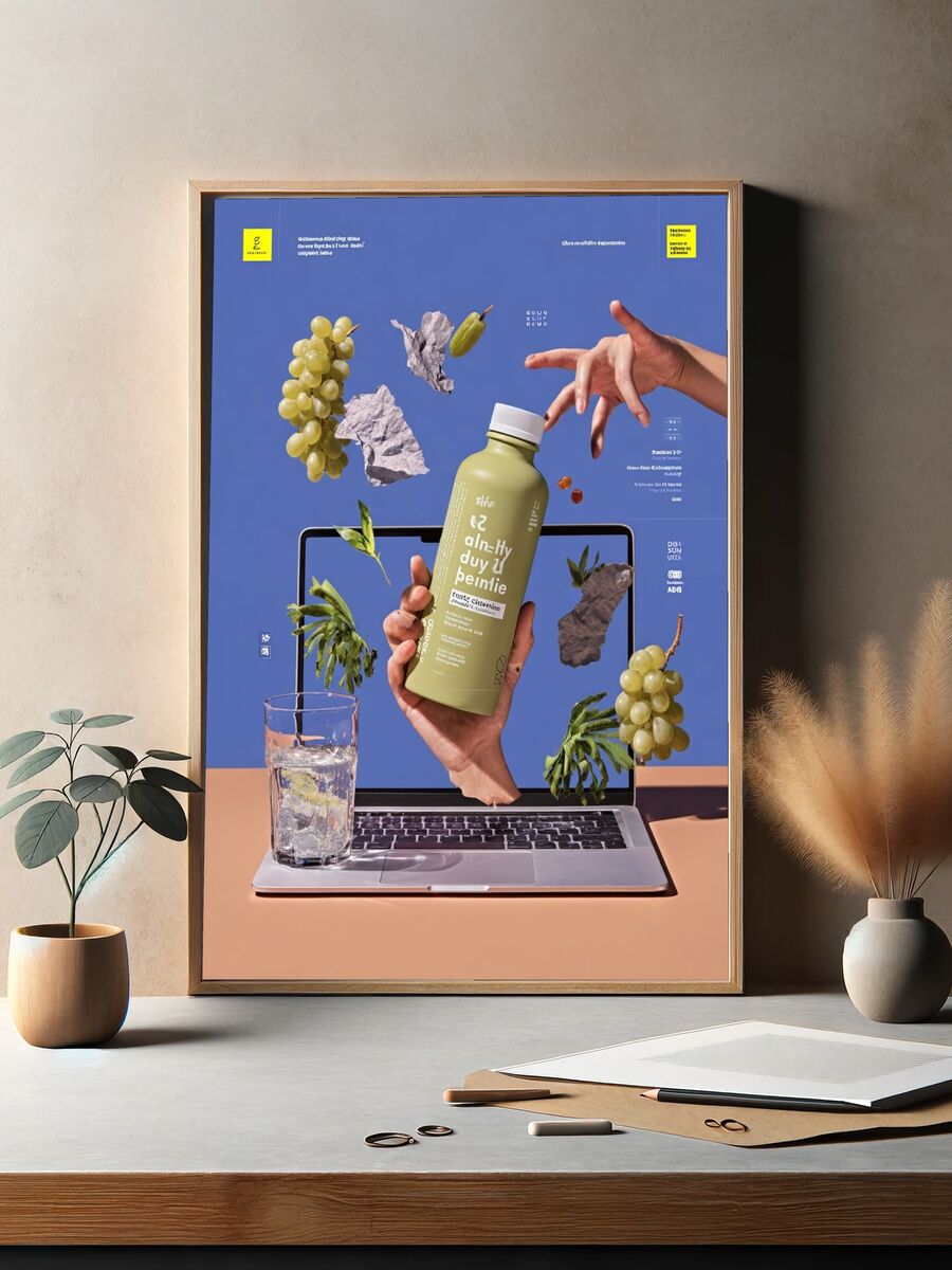 Healthy Drink Concept — Modern Print. — room view 2