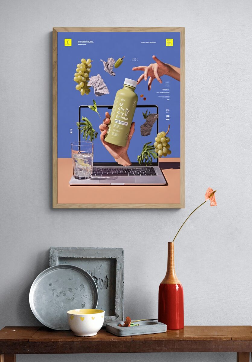 Healthy Drink Concept — Modern Print. — room view 3