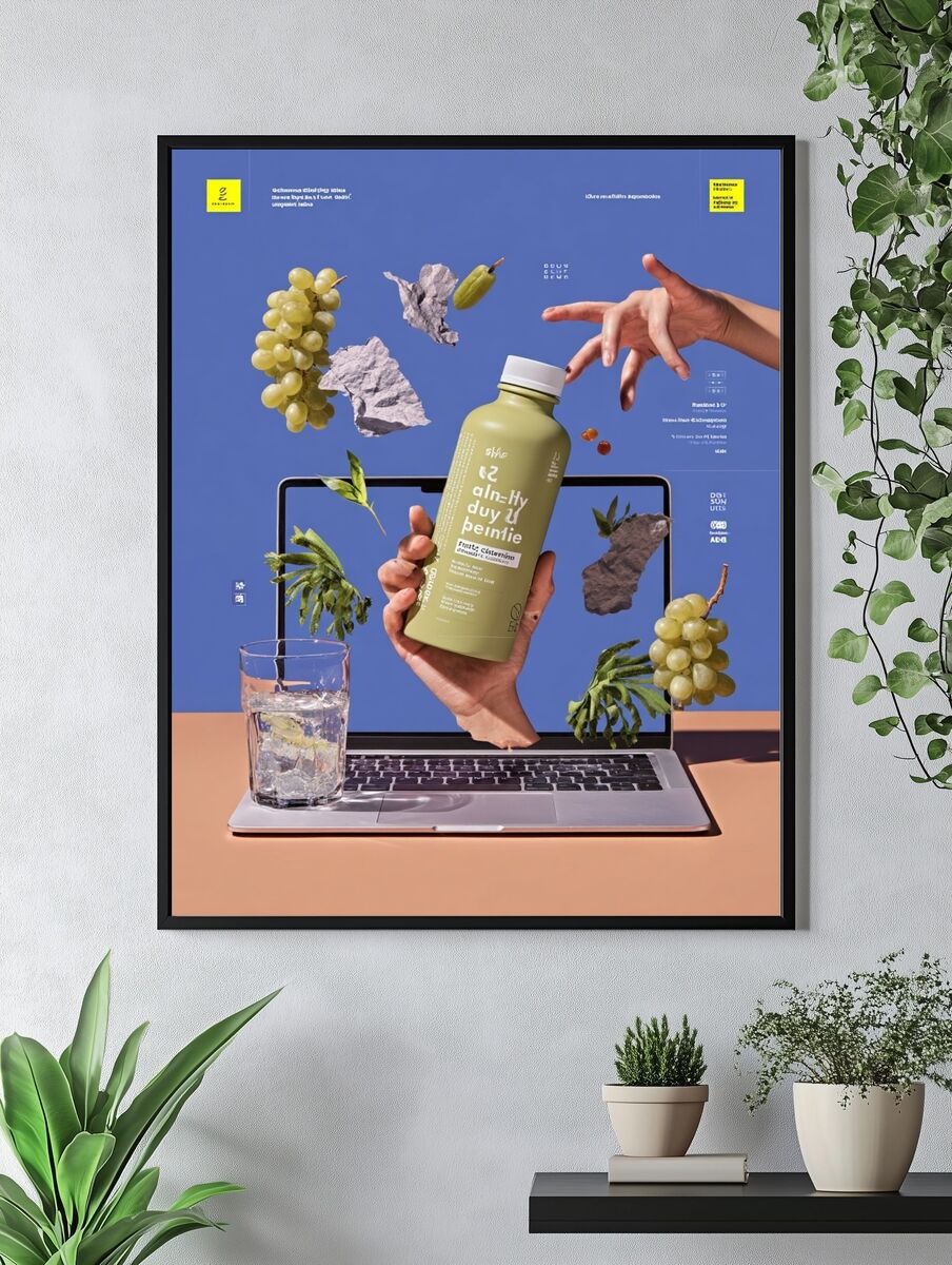 Healthy Drink Concept — Modern Print. — room view 4