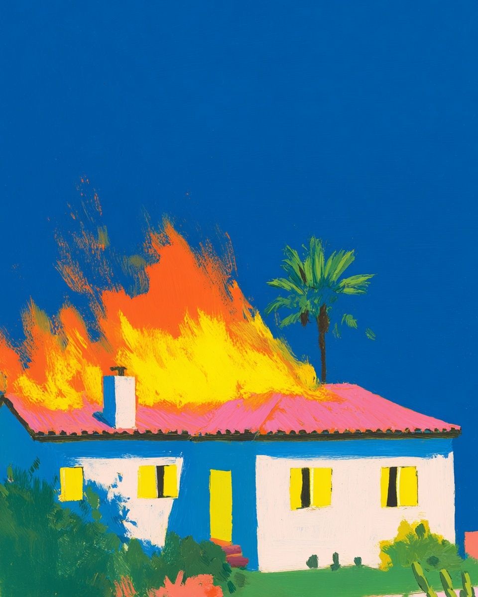 House on Fire — Contemporary Print. poster detail